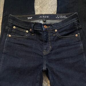 NWOT  JCrew Women's Straight Leg Jeans - Deep Indigo